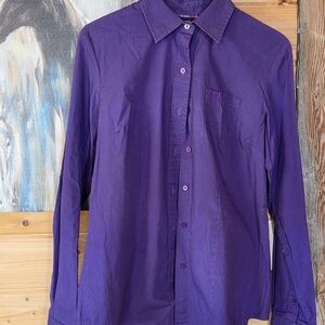 Cruel Girl Purple Button Down Shirt